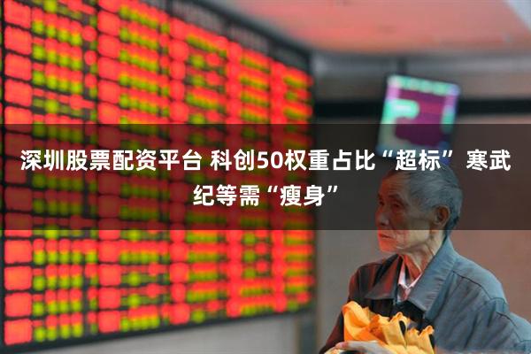 深圳股票配资平台 科创50权重占比“超标” 寒武纪等需“瘦身”