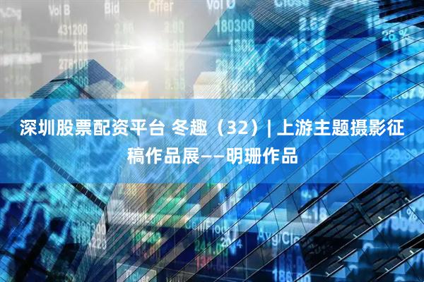 深圳股票配资平台 冬趣（32）| 上游主题摄影征稿作品展——明珊作品