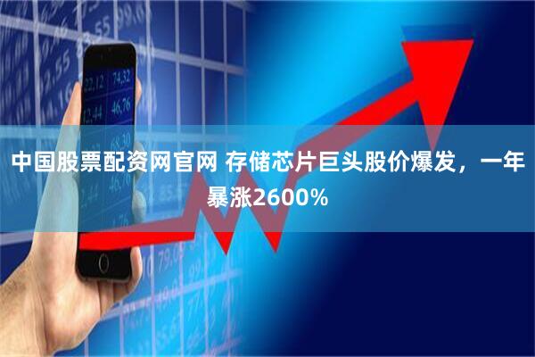 中国股票配资网官网 存储芯片巨头股价爆发，一年暴涨2600%